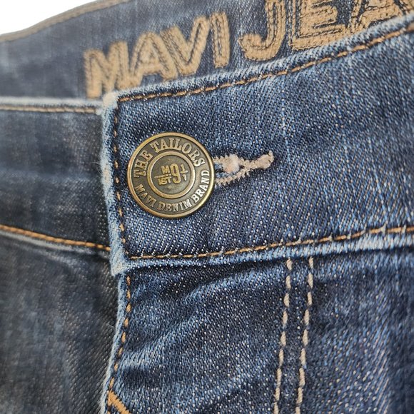 Mavi Mens Zach Straight Leg Medium Wash Denim Jeans Size 33x32 - Picture 10 of 12